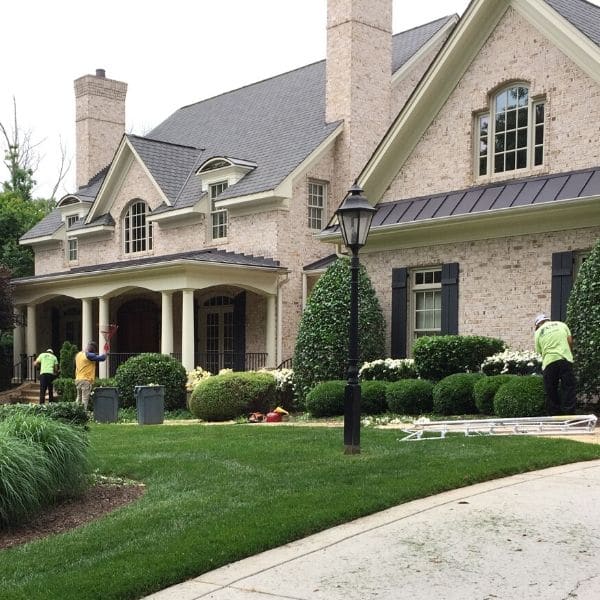 Home in Raleigh maintained by ECM Landscaping and Lawn Care.